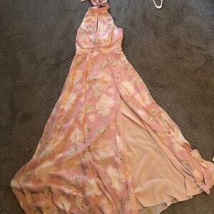 Summer dress, maxi, backless, small